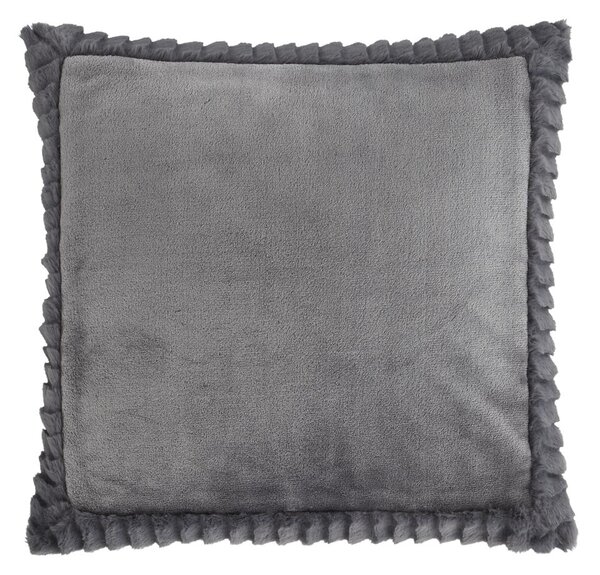 Poduszka dekoracyjna 55x55 cm Velvet and Faux Fur – Catherine Lansfield