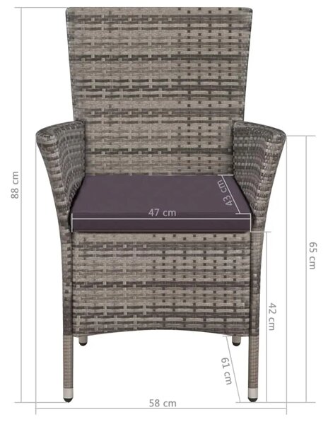 Fotel ogrodowy z podnóżkiem F7-F60