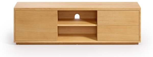 Szafka pod TV w dekorze dębu w naturalnym kolorze 150x44 cm Abilen − Kave Home