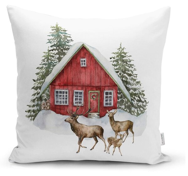 Tekstylna poszewka na poduszkę ze świątecznym motywem 43x43 cm – Mila Home