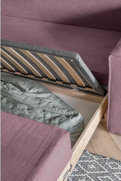 Różowa rozkładana sofa 168 cm Lucky Lucy – Miuform