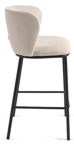 Beżowy hoker (wysokość siedziska 65 cm) Ciselia – Kave Home