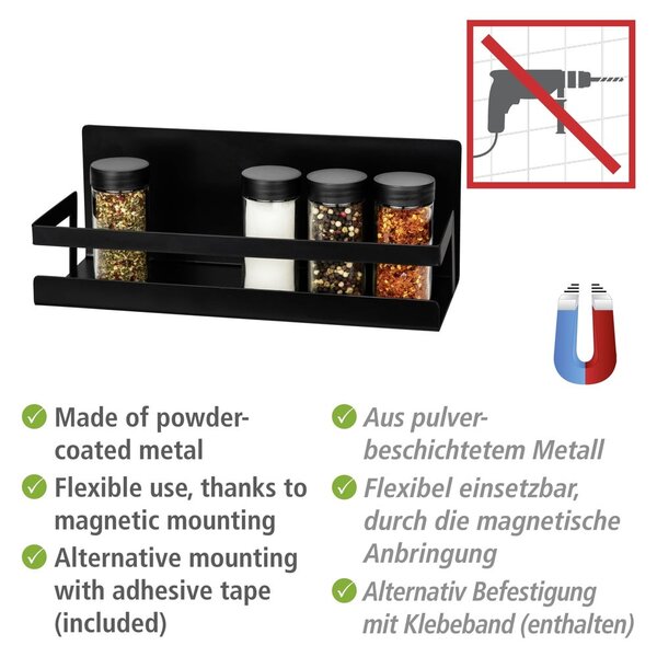 Samoprzylepny metalowy organizer na przyprawy Ima – Wenko