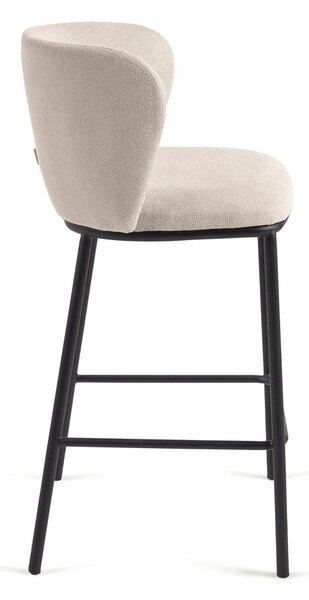 Beżowy hoker (wysokość siedziska 65 cm) Ciselia – Kave Home
