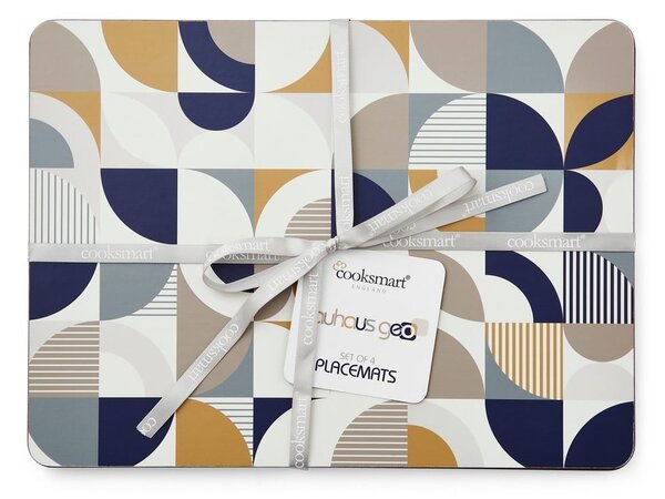 Korkowo-papierowe maty stołowe 4 szt. 21.5x29 cm Bauhaus – Cooksmart ®
