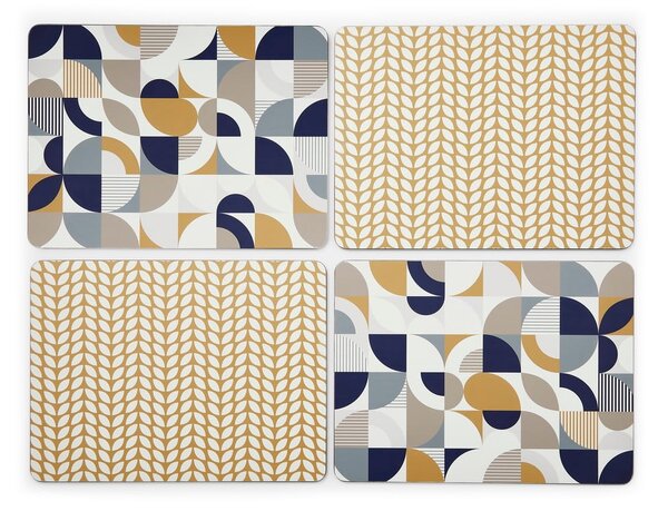 Korkowo-papierowe maty stołowe 4 szt. 21.5x29 cm Bauhaus – Cooksmart ®