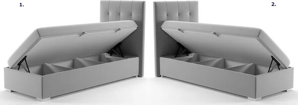 Pojedyncze łóżko boxspring 90x200 S4-C66