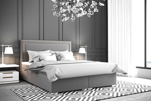Pojedyncze łóżko boxspring 90x200 32 kolory G1-K17