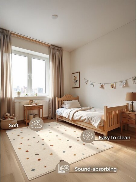 Kremowy dywan dziecięcy 120x170 cm Funny Dots – Hanse Home