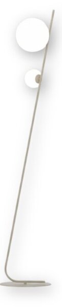 Lampa stojąca podłogowa designerska beżowa stick 2xG9 8W TATU Emibig