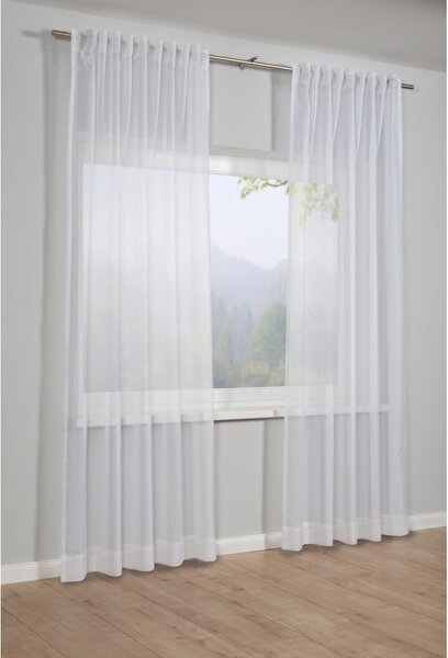 Biała firanka 245x450 cm Voile Uni – Gardinia