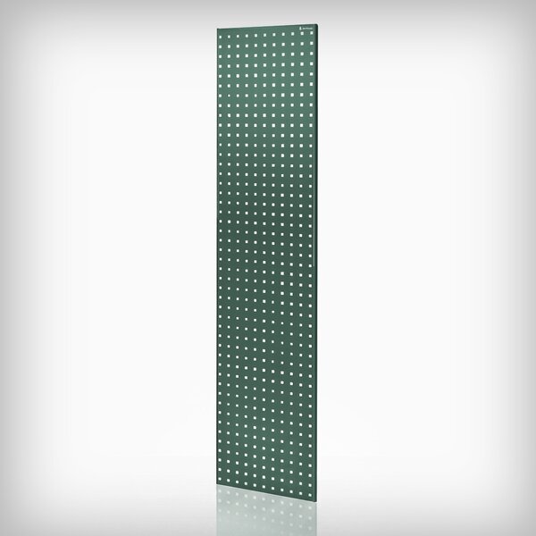 Tablica perforowana do regału zielona: JOHNNY, 2 sztuki, 1800 x 20 x 420 mm