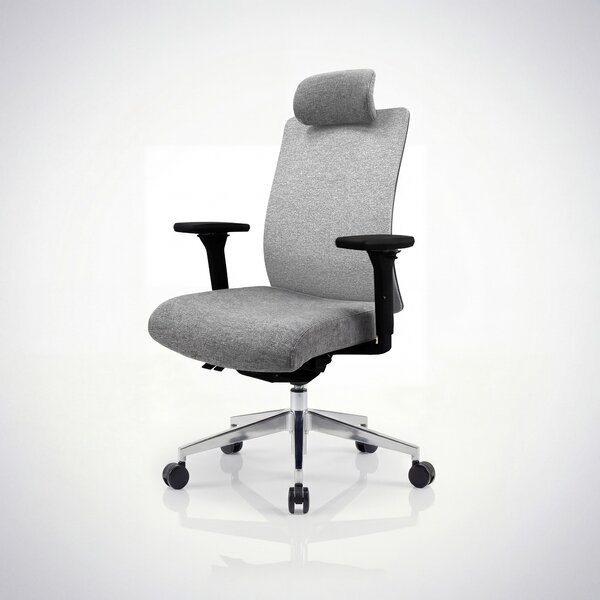 Fotel biurowy ergonomiczny szary VECTOR