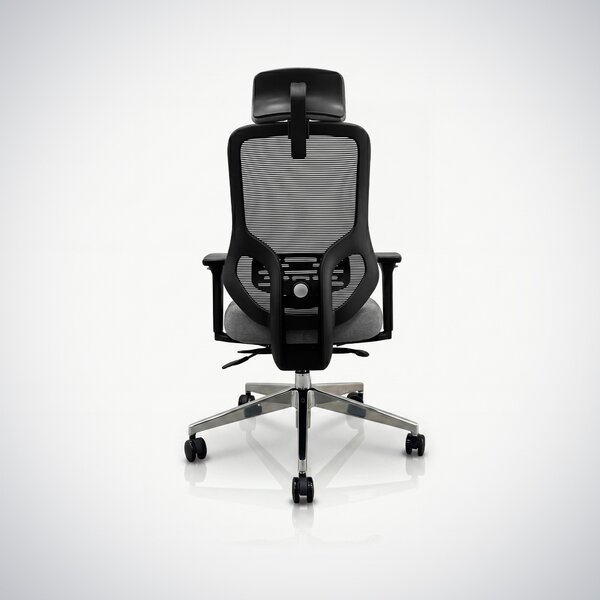 Ergonomiczny fotel biurowy z siatką ciemnoszary AXIS
