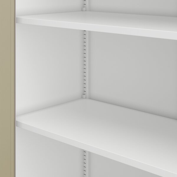 Szafa metalowa ze schowkiem biała / dąb sonoma: Eco Design TOMASZ, 900 x 1850 x 450 mm