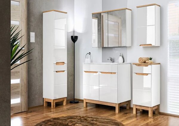 Szafka łazienkowa z lustrem 60 cm R8-H45