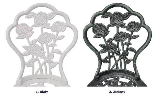Zestaw metalowych krzeseł ogrodowych W4-B19