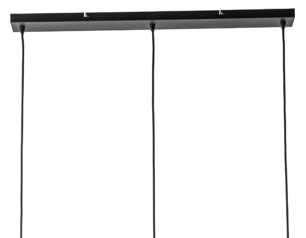 Lampa wisząca Jusra Lindby, możliwość ściemniania, czarny, salon / jadalnia, metal, nowoczesny
