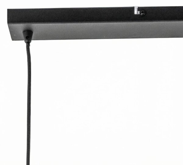 Lampa wisząca Jusra Lindby, możliwość ściemniania, czarny, salon / jadalnia, metal, nowoczesny