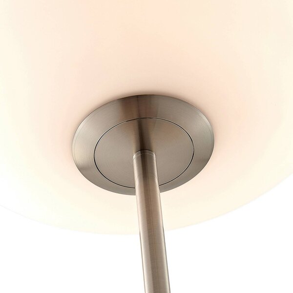 Lampa stojąca Sonika Lindby, aluminiowy / szary / cynkowy, salon / jadalnia, metal