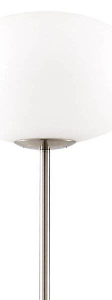 Lampa stojąca Sonika Lindby, aluminiowy / szary / cynkowy, salon / jadalnia, metal