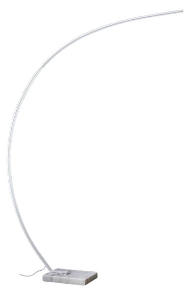 Lampa łukowa - lampa stojąca Kendra Lindby, możliwość ściemniania, biały / opal, salon / jadalnia, metal, nowoczesny
