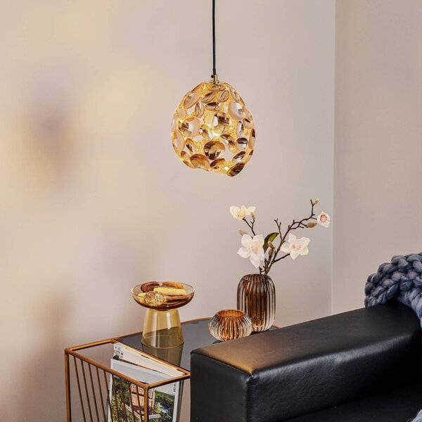 Schuller Valencia Lampa wisząca Narisa, brązowy / rdzawy, salon / jadalnia, metal, nowoczesny