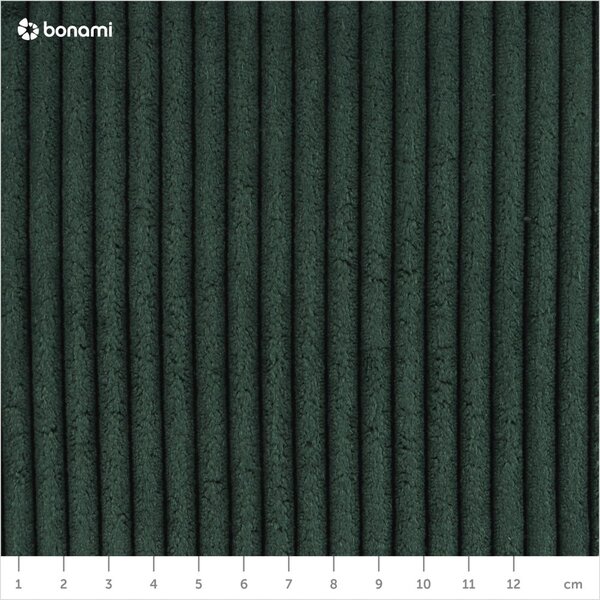 Ciemnozielone tapicerowane łóżko dwuosobowe bez stelaża 180x200 cm Mattis Cord – Meise Möbel