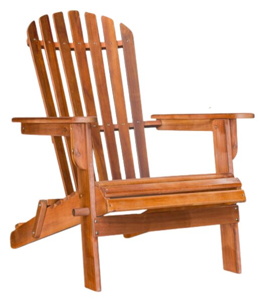 Leżak ogrodowy ADIRONDACK, składany, 69x84x94cm, naturalny brąz Casaria