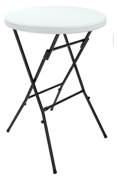 Stół imprezowy LYDA z plastiku, Ø72x110cm, biała Casaria