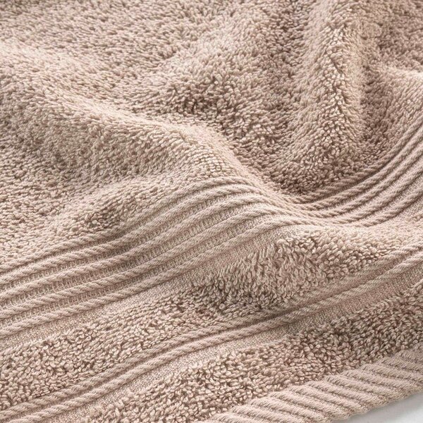 Jasnobrązowy bawełniany ręcznik frotte 30x50 cm Tendresse – douceur d'intérieur