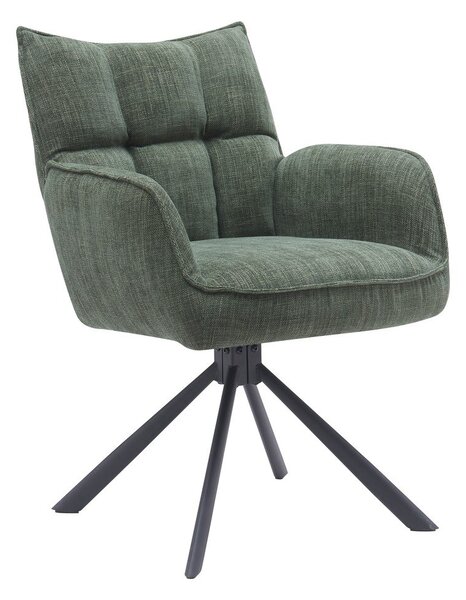 Zielone tapicerowane fotele jadalniane zestaw 2 szt. Marilla – Unique Furniture