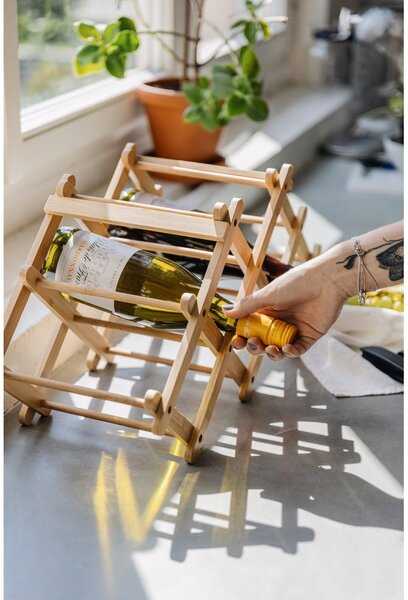 Bambusowy stojak na wino – Bonami Essentials