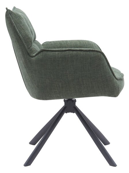 Zielone tapicerowane fotele jadalniane zestaw 2 szt. Marilla – Unique Furniture