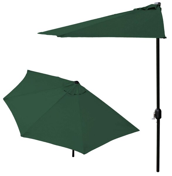 Parasol ogrodowy Parasol pócienny na taras 2,7 m zielony