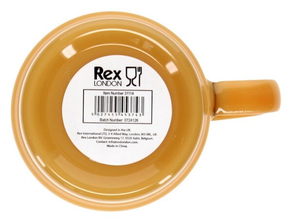 Musztardowy szklany kubek 280 ml – Rex London
