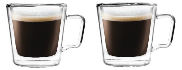 Szklane kubki na espresso/z podwójną ścianką zestaw 2 szt. 80 ml Diva – Vialli Design