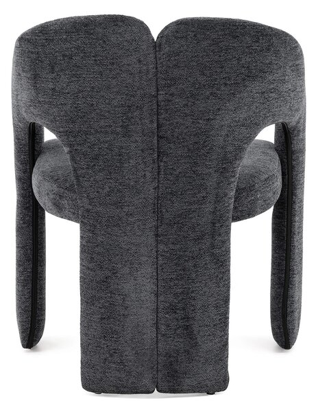 EMWOmeble Krzesło Glamour ciemny szary AC-2442 / raven 18