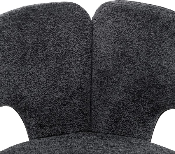 EMWOmeble Krzesło Glamour ciemny szary AC-2442 / raven 18
