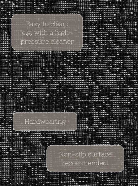 Czarno-biały chodnik odpowiedni na zewnątrz 80x250 cm Duet Kona – NORTHRUGS