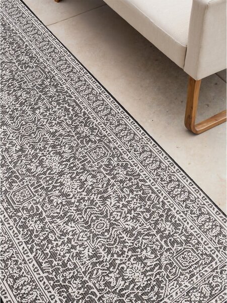 Czarno-biały chodnik odpowiedni na zewnątrz 80x250 cm Duet Kona – NORTHRUGS