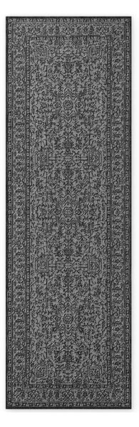 Czarno-biały chodnik odpowiedni na zewnątrz 80x250 cm Duet Kona – NORTHRUGS