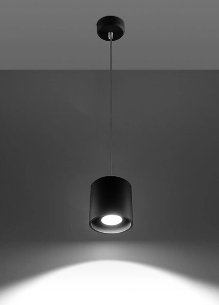 Czarna okrągła lampa wisząca - 35X E815 Z2-K76