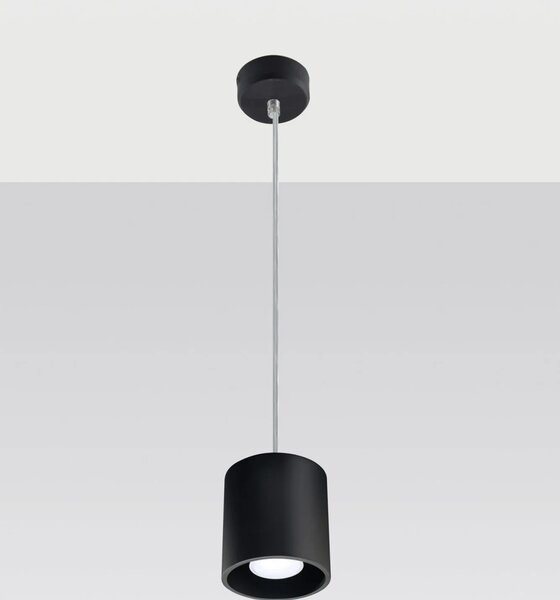 Czarna okrągła lampa wisząca - 35X E815 Z2-K76