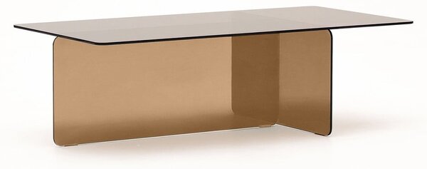 Brązowy szklany stolik 60x120 cm Zaren – Kave Home