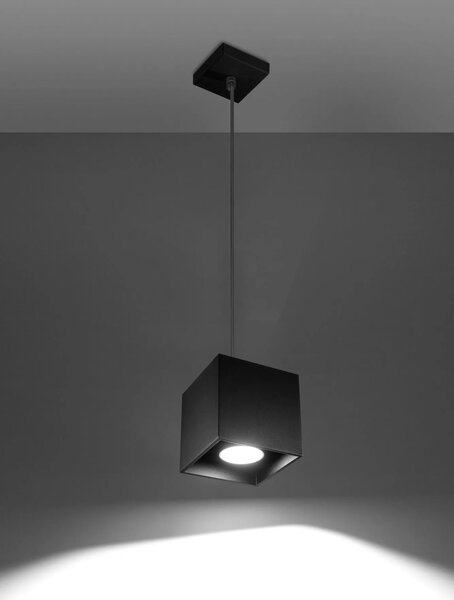 Kwadratowa lampa wisząca czarny M9-N97