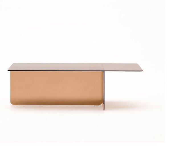 Brązowy szklany stolik 60x120 cm Zaren – Kave Home