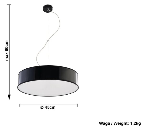 Okrągła lampa wisząca LED L5-H17