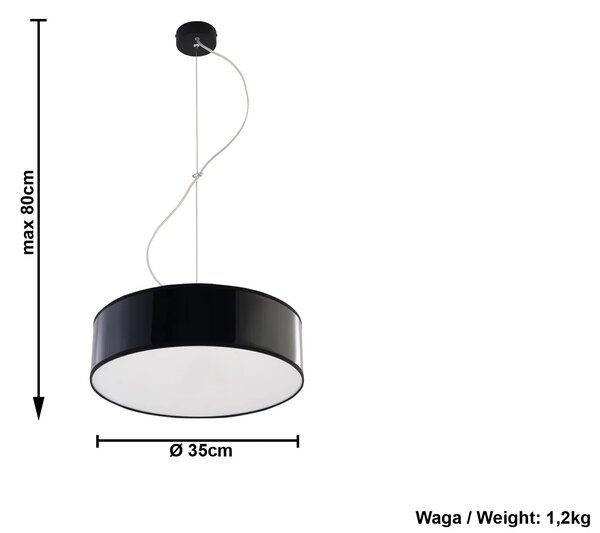Okrągła lampa wisząca G1-A91