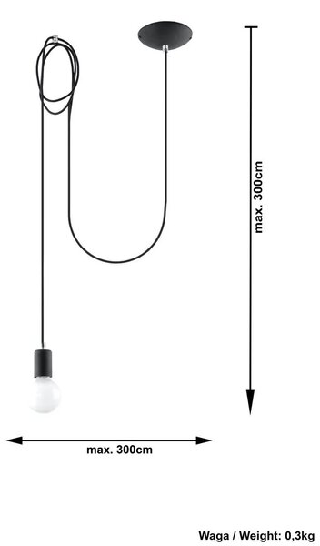 Industrialna lampa wisząca 17X E826 L9-H94